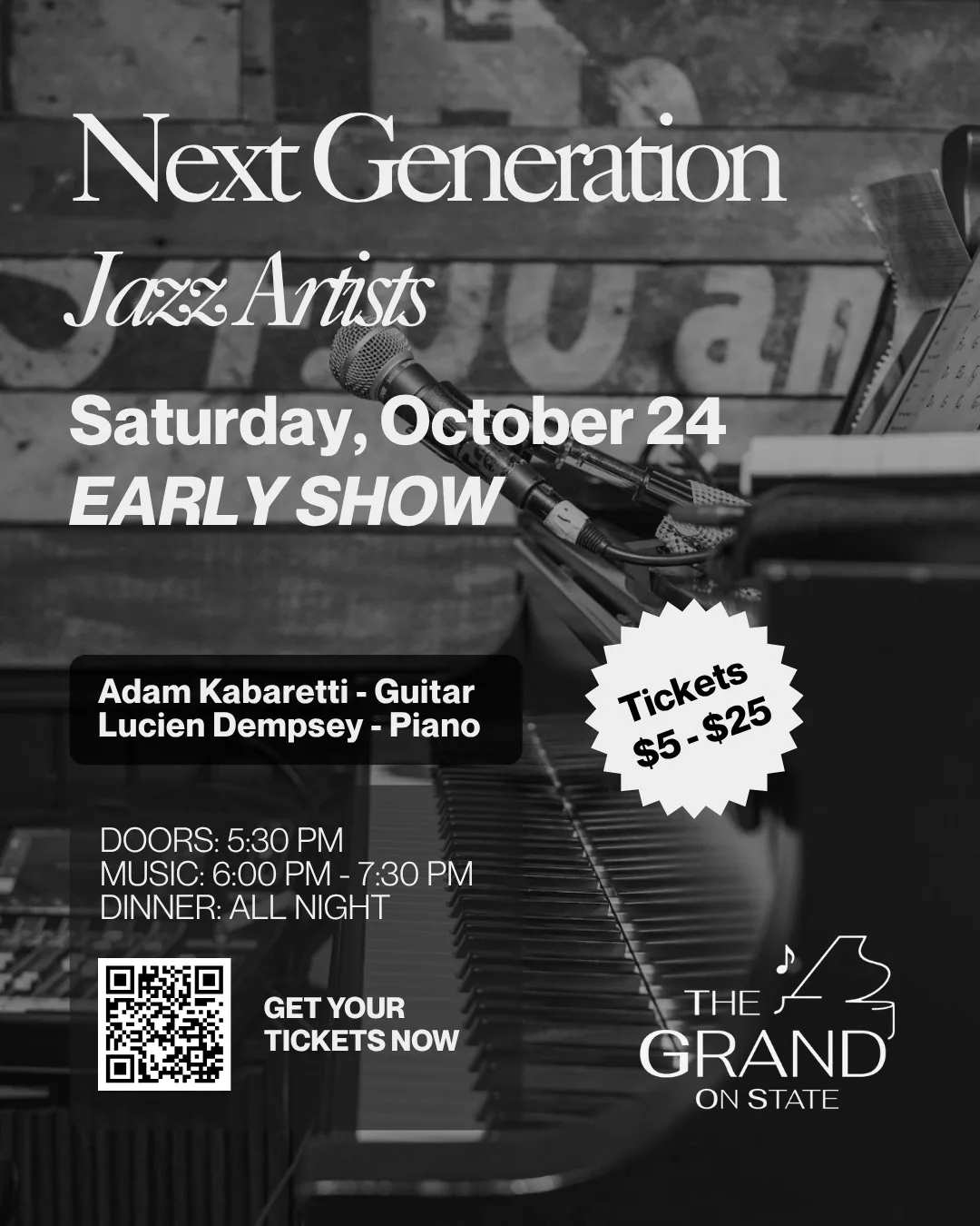 Next Generation Jazz Artists: Adam Kabaretti on Guitar & Lucien Dempsey on Piano