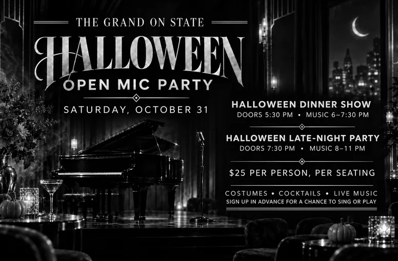 Halloween Show and Costume Party- Sign up for Open Mic